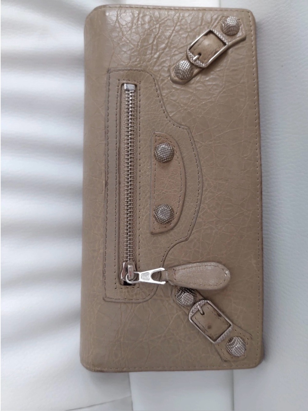 Balenciaga Leather long giant continental Wallet Clutch